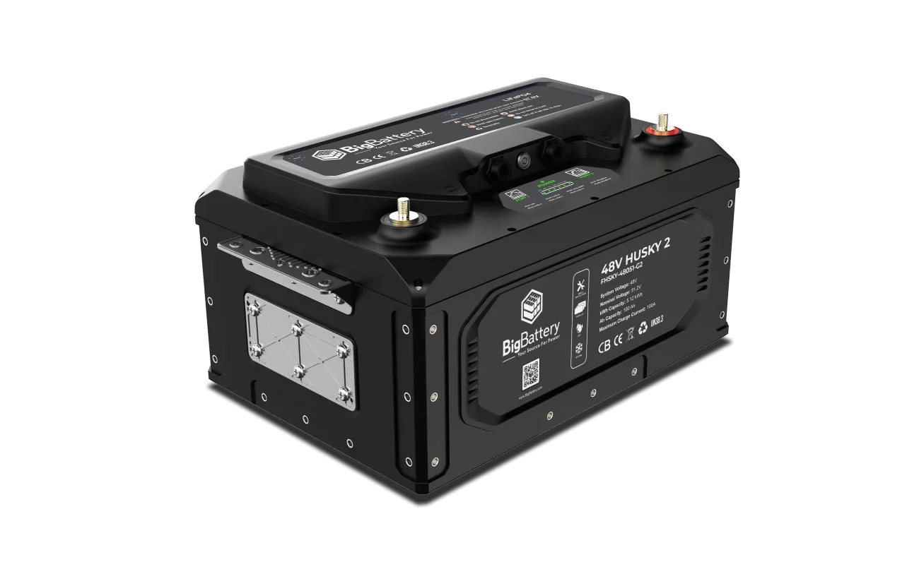 BigBattery 48V HUSKY 2 LiFePO4 Battery | 5.12kWh | Powerful Upgrade for RVs, Camper Vans & Commercial Vehicles