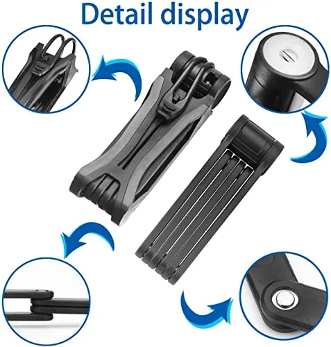 Biglufu Folding Bike Lock with 4 Keys