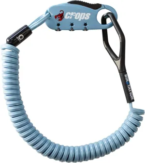 Bike Lock Cable, Q-BIRO 6ft I.Blue, Anti-Theft 3-Digit Resettable Shape Memory Combination Cable Lock with BIROTATION Technology
