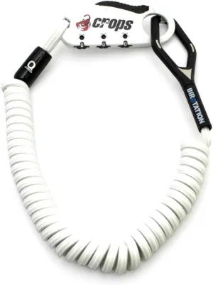 Bike Lock Cable, Q-BIRO 6ft White, Anti-Theft 3-Digit Resettable Shape Memory Combination Cable Lock with BIROTATION Technology