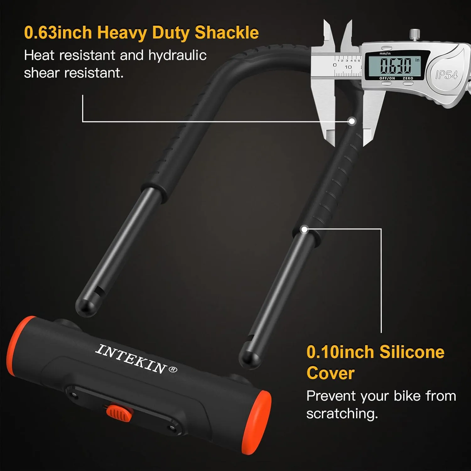 Bike U Lock Heavy Duty Bike Lock Bicycle Lock, 16mm U Lock and 3ft / 5ft / 6ft Length Security Cable with Sturdy Mounting Bracket for Bicycle, Motorcycle and More