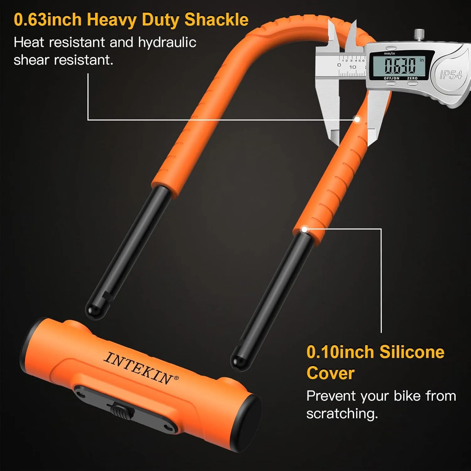 Bike U Lock Heavy Duty Bike Lock Bicycle Lock, 16mm U Lock and 3ft / 5ft / 6ft Length Security Cable with Sturdy Mounting Bracket for Bicycle, Motorcycle and More