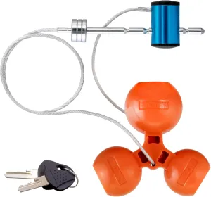 BKDK CURT 23082 Universal Tri-Ball Trailer Coupler Lock, Fits 1-7/8, 2, 2-5/16-Inch