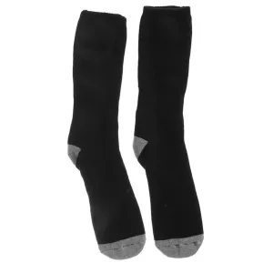 Black Warm Sock Rechargable Battery Feet Warmer Winter Electric Heated Socks