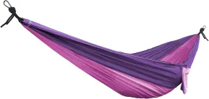 Bliss Hammocks BH-406PP To Go Hammock in a Bag Travel Hammock, Rip-Stop Polyester Dual-Color Fabric, Portable Camping Hammock, Supports up to 260-Pounds for Camping, Hiking and Outdoors, Pink Purple