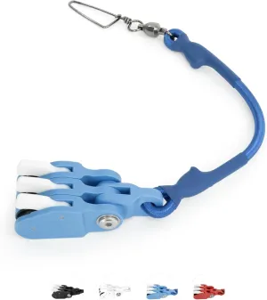 BLUEWING Outrigger Halyard Lock Pulley Single/Double/Triple Halyard Line Lock Pulley with Ball Bearing Snap Swivel for Offshore Fishing