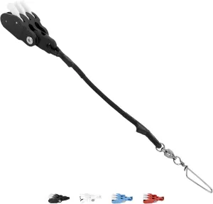 BLUEWING Outrigger Halyard Lock Pulley Single/Double/Triple Halyard Line Lock Pulley with Ball Bearing Snap Swivel for Offshore Fishing