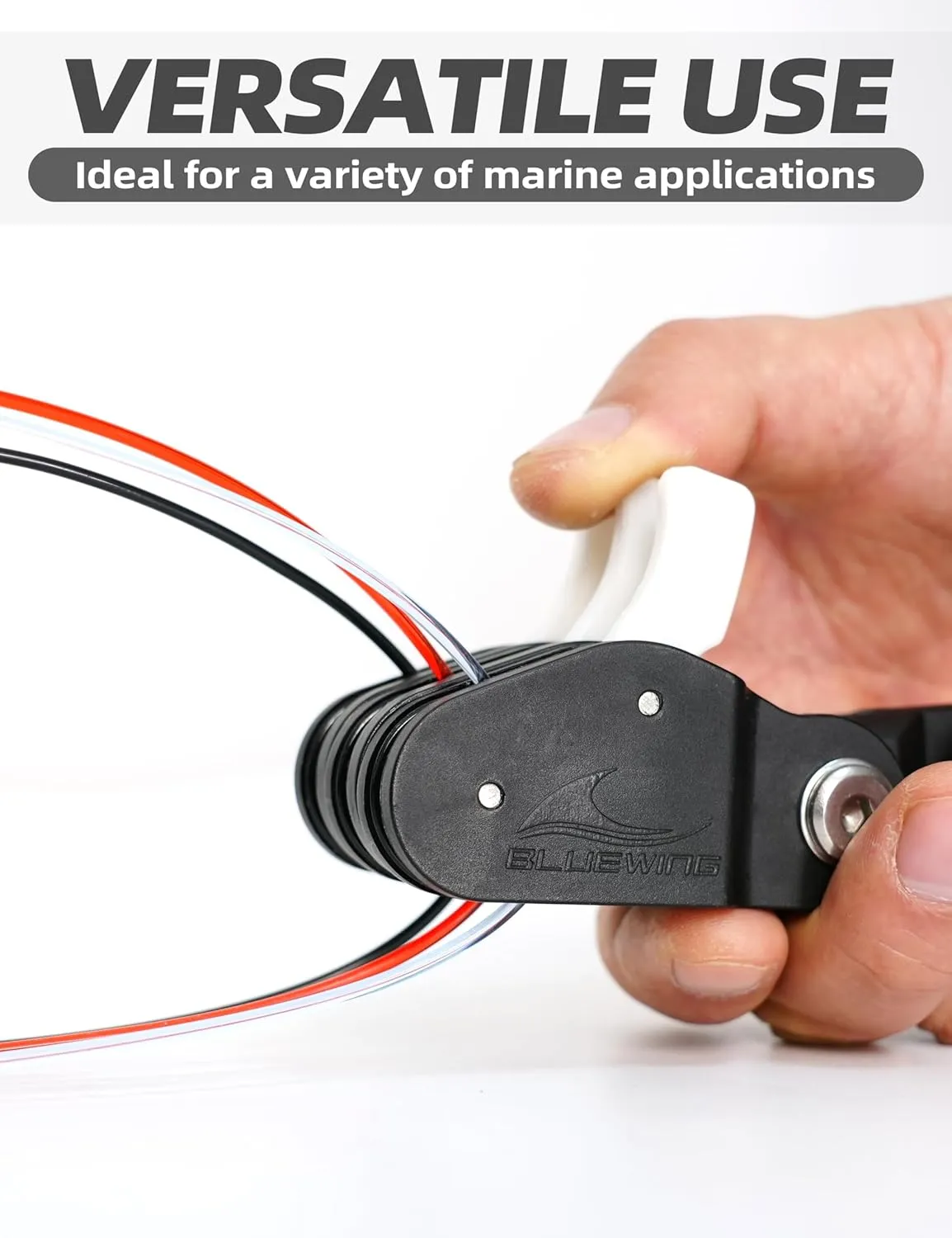 BLUEWING Outrigger Halyard Lock Pulley Single/Double/Triple Halyard Line Lock Pulley with Ball Bearing Snap Swivel for Offshore Fishing