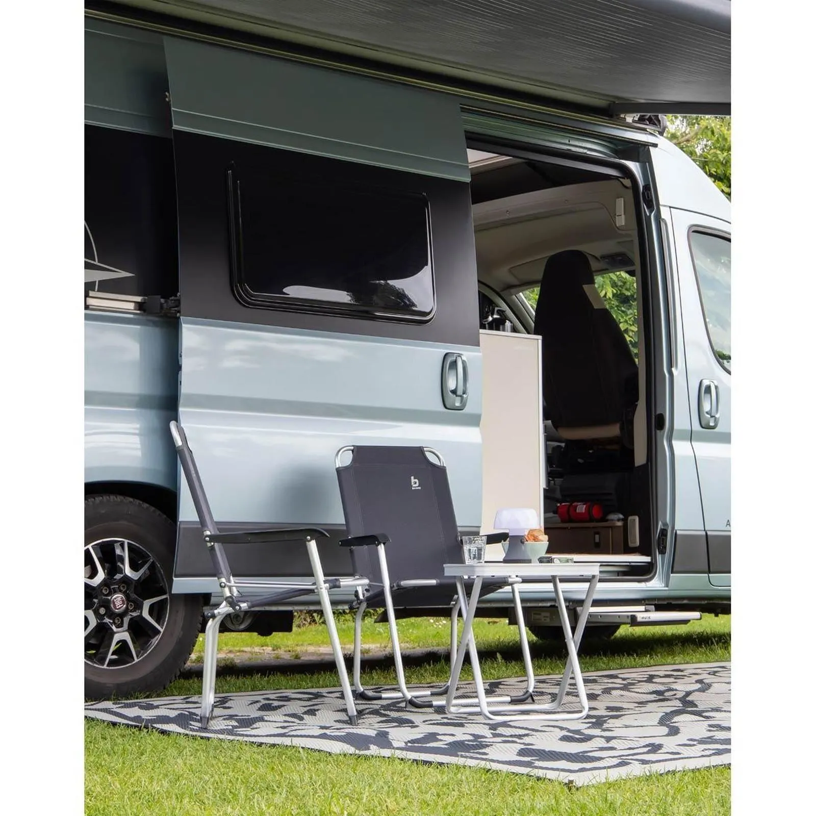 Bo-Camp Stool & Top Foldable Grey
