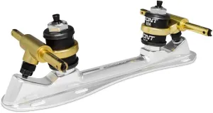 Bont Skates - Zeus Roller Skate Speed Plate - 7 Degree Action No Toe Stop Quick Release Clip Axles - 6061 Aluminum - Pair