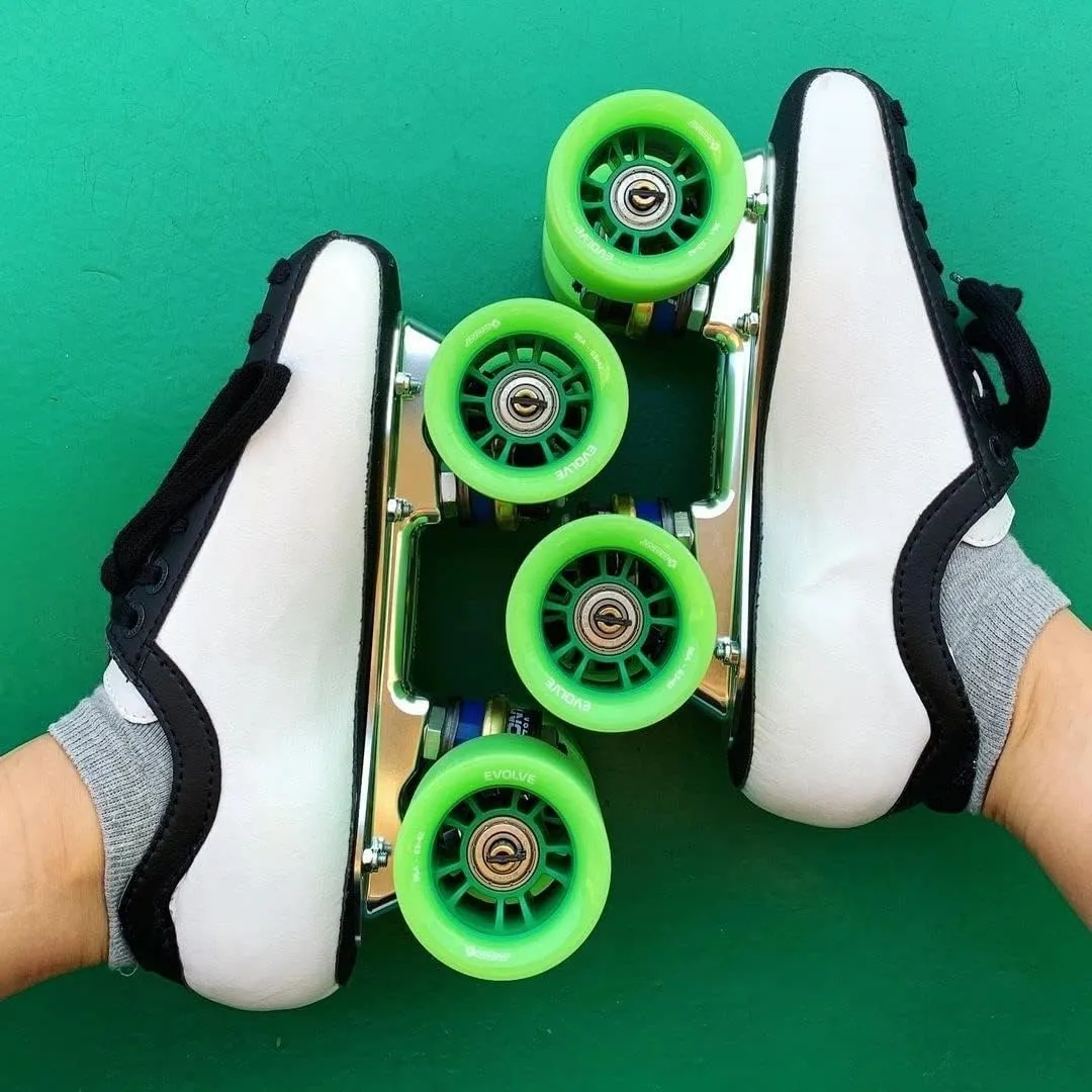 Bont Skates - Zeus Roller Skate Speed Plate - 7 Degree Action No Toe Stop Quick Release Clip Axles - 6061 Aluminum - Pair