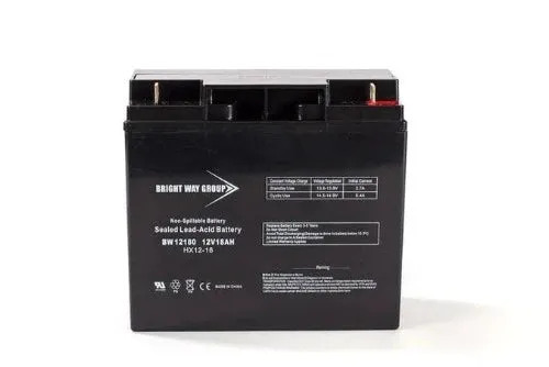 Bright Way BW1280NB 12V 18Ah Nut and Bolt AGM Rechargeable Battery