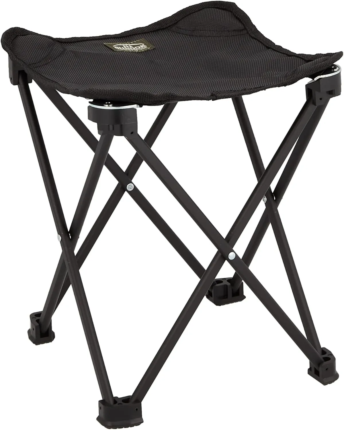 BUNDOK BD-116BK Mini Aluminum Stool, Medium, Black, Storage Case Included, Compact Chair