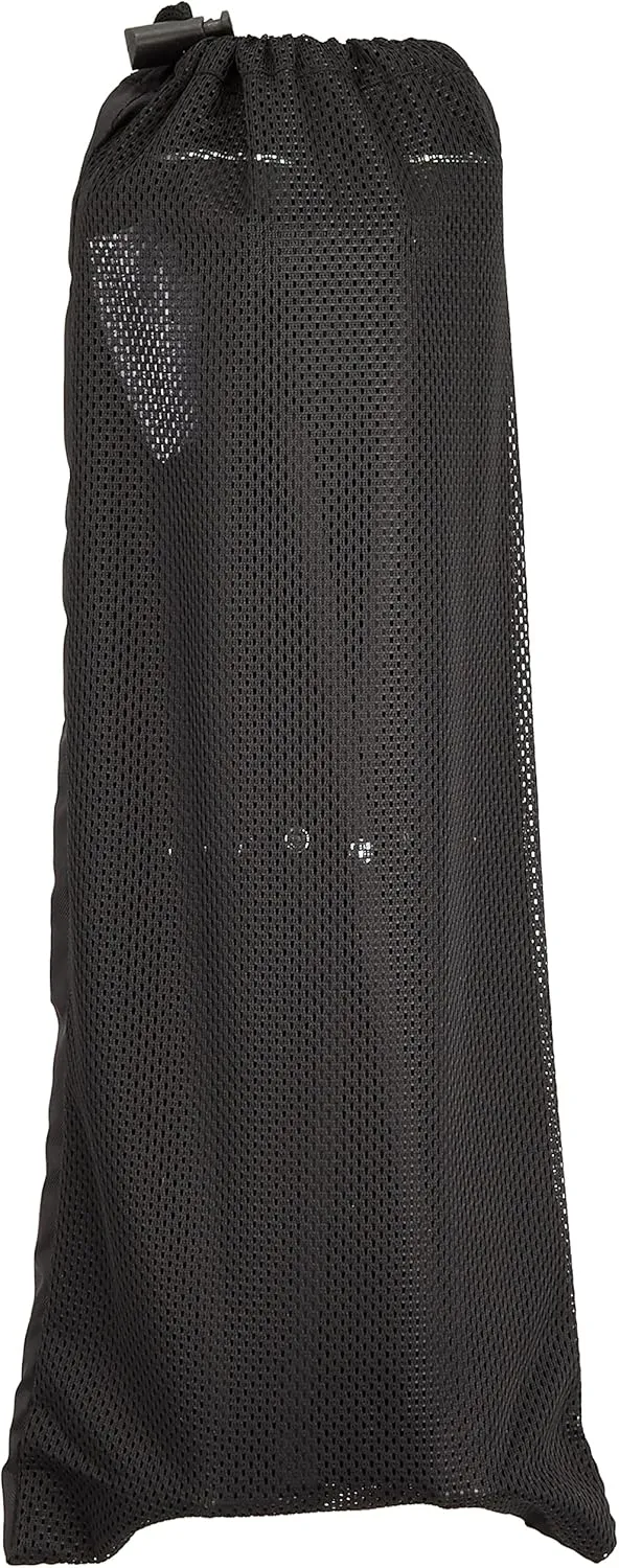 BUNDOK BD-116BK Mini Aluminum Stool, Medium, Black, Storage Case Included, Compact Chair