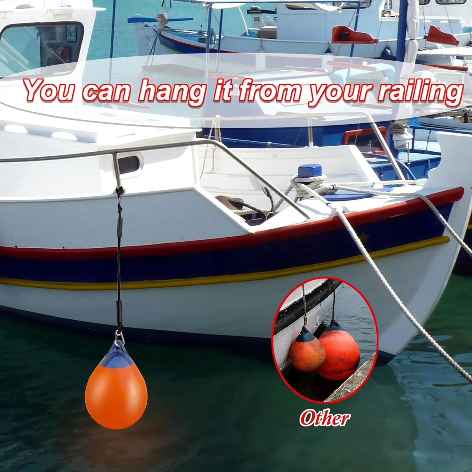 Bungee Dock Lines with Clips - Heavy Duty Marine Grade Elastic Boat Ropes, 1800LB Breaking Strength & Hidden Shock Absorber for Boat, Jet Ski, Kayak, Pontoon, Pickup Truck (4FT/2 Pack)