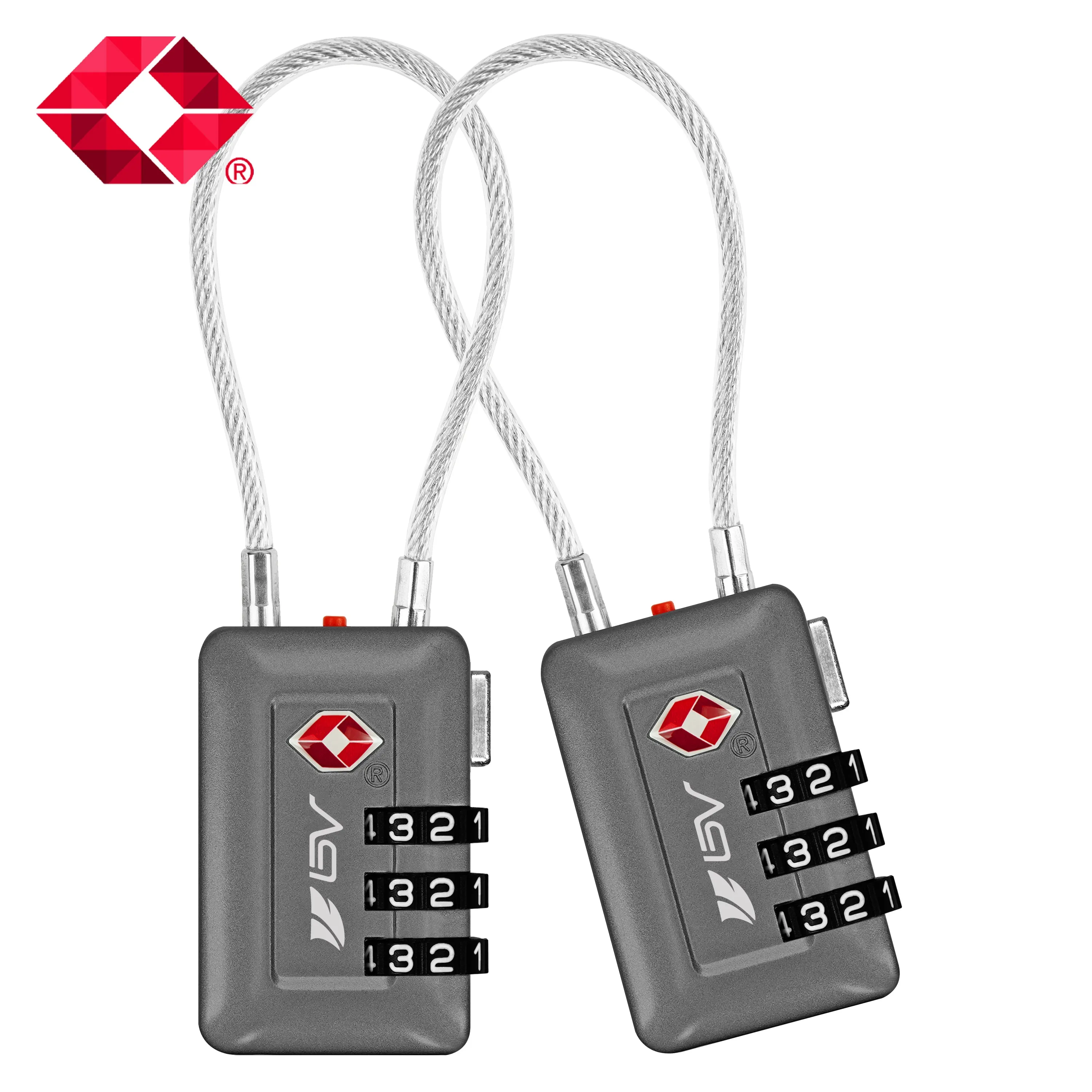 BV TSA-accepted Luggage Lock Suitcase Travel Lock 2/4/6 Pack