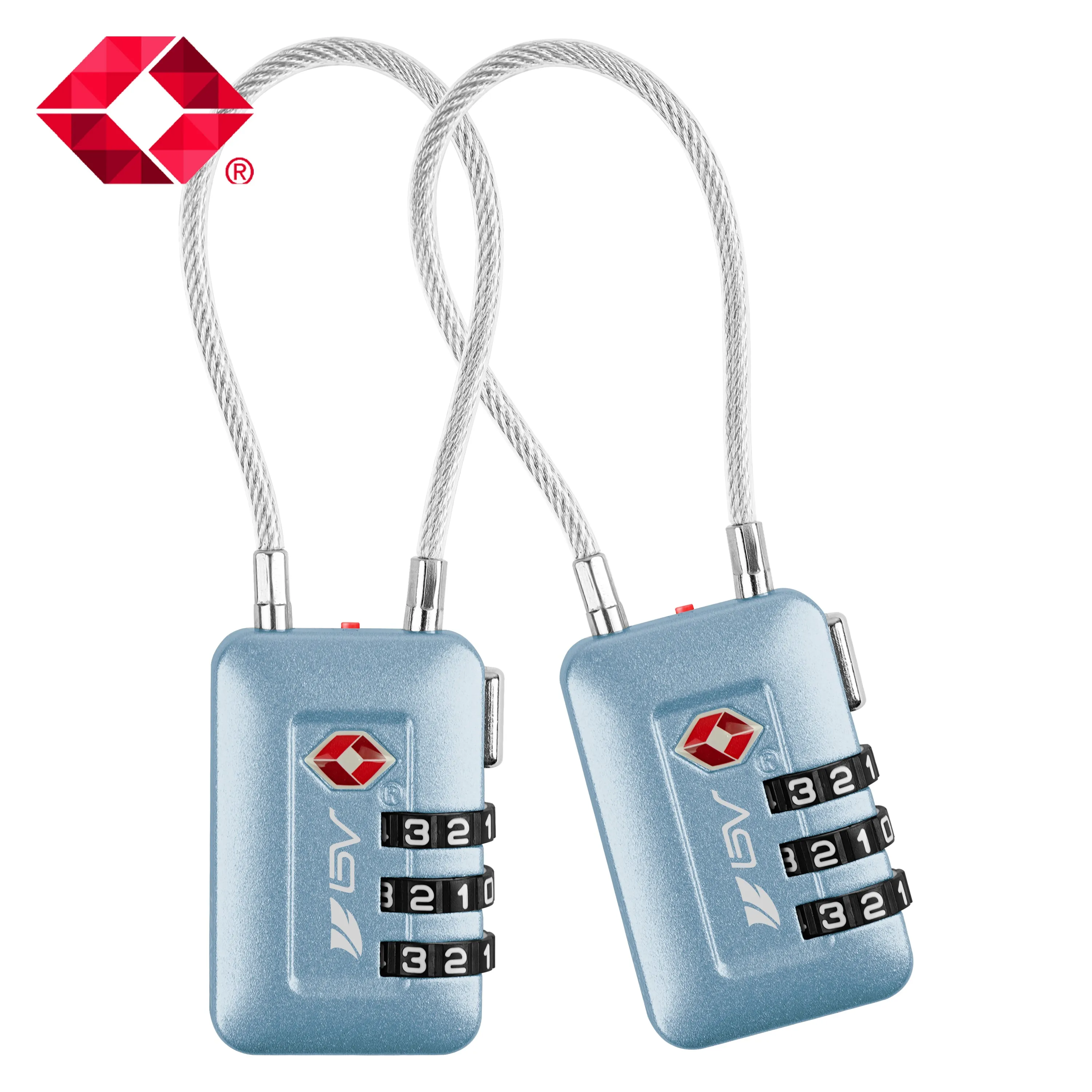 BV TSA-accepted Luggage Lock Suitcase Travel Lock 2/4/6 Pack