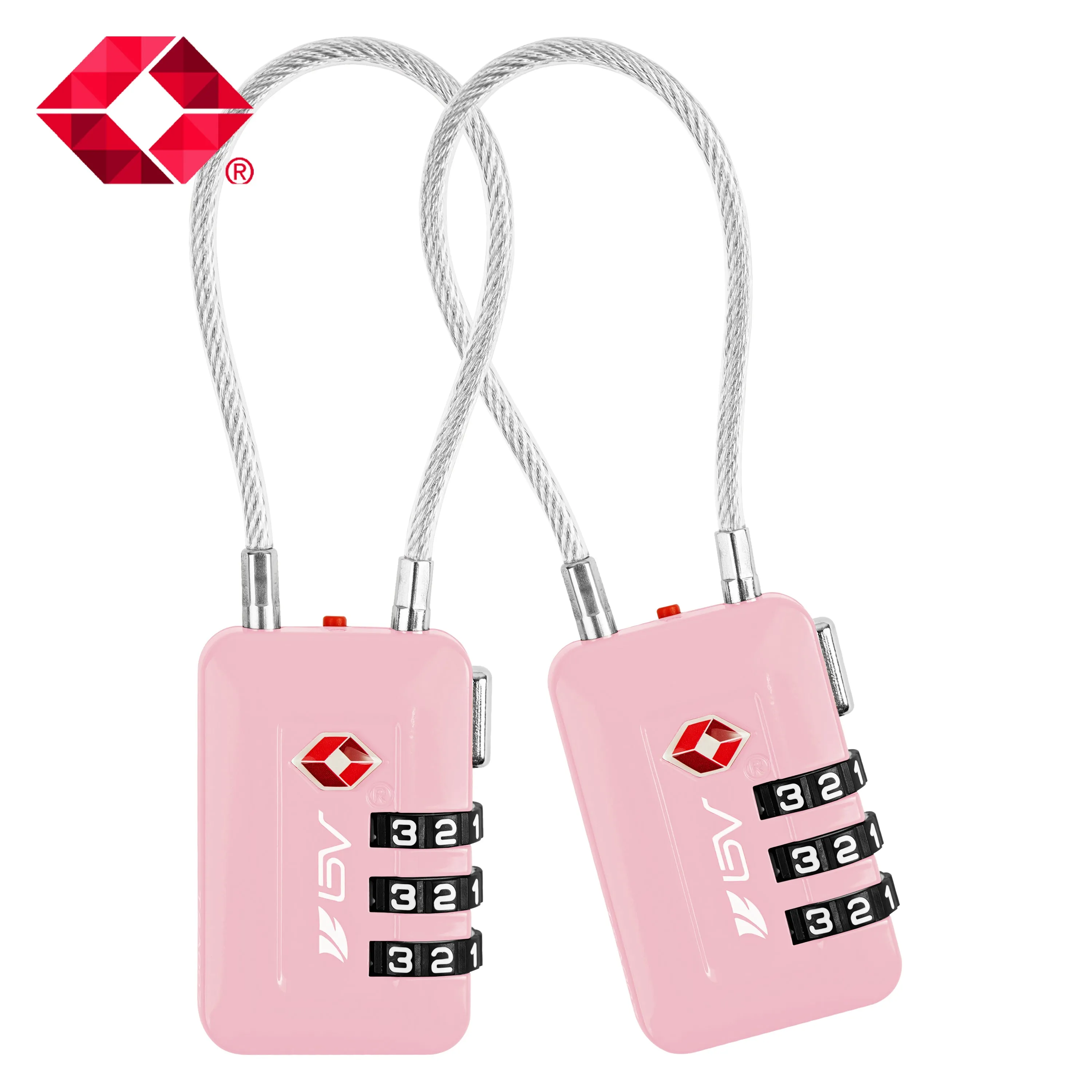 BV TSA-accepted Luggage Lock Suitcase Travel Lock 2/4/6 Pack