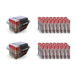 Camelion AAA Plus Alkaline Batteries Soft Plastic Double Pack of 24 (48 Total)