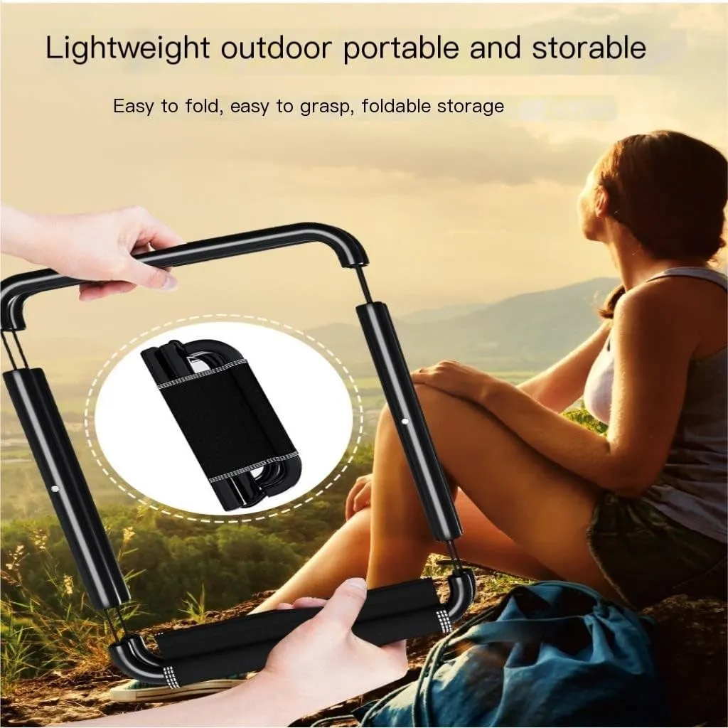 Camp Stool Mazar Thickened Chair Compressed Street Stall Fishing Night Market Aluminum Alloy Portable Household Stool Camping Stool(Blue,C)