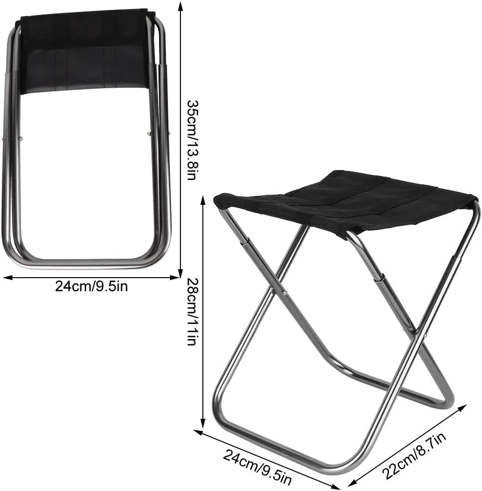 Camping Chairs, Portable Folding Chairs for Outside Aluminum Alloy Folding Stool Compact Backpacking Chair for Hiking, Beach, Picnic, Barbeques, Outdoor