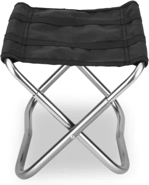 Camping Folding Chair Lightweight Outdoor Aluminum Alloy Folding Fishing Stool, Camping Seat, Hiking Stool, with A Load Capacity of Up to 90kg