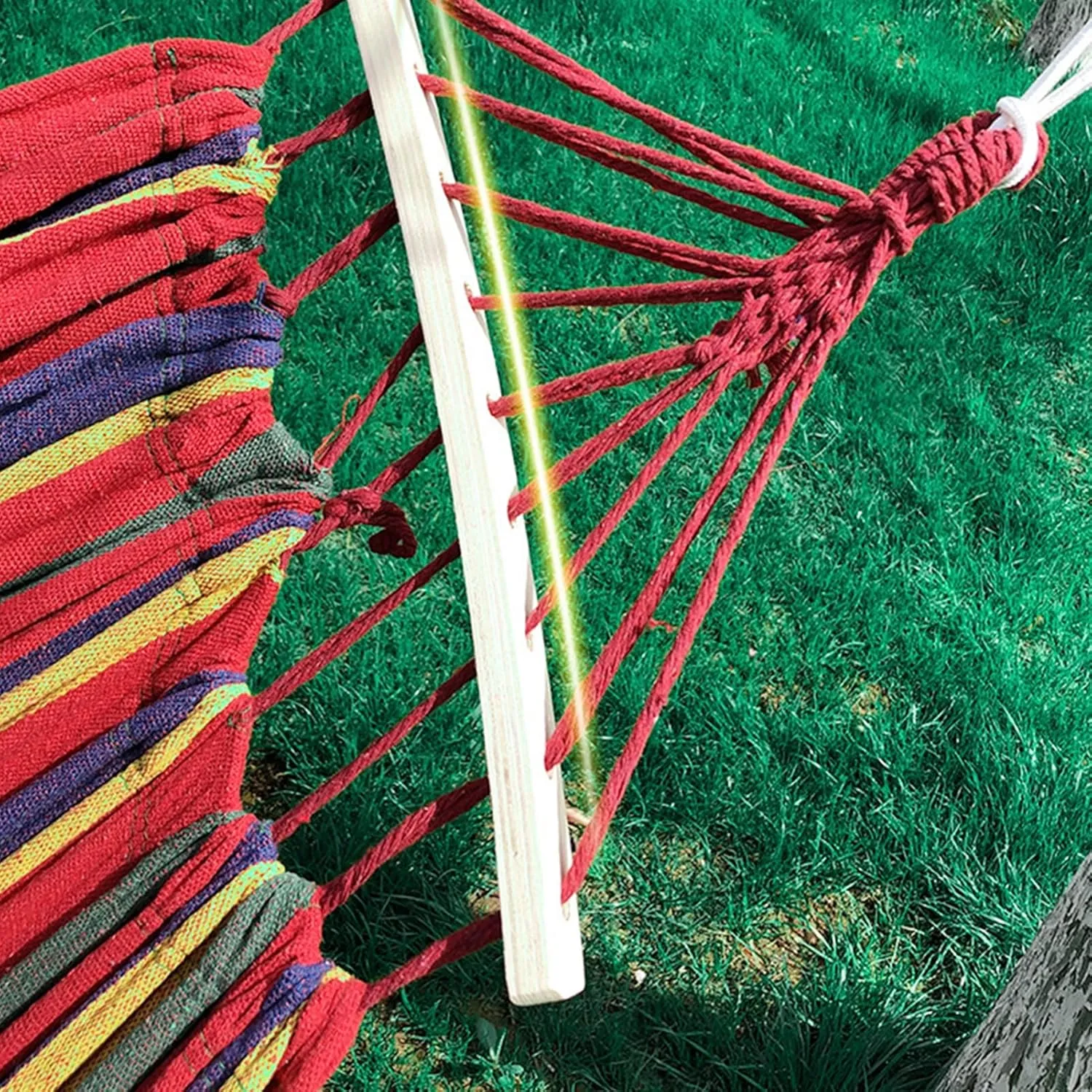 Camping Hammock Double & Single Portable Hammocks Camping Accessories for Outdoor, Indoor, Backpacking, Travel, Beach, Backyard, Patio, Hiking,Red a,190x80cm