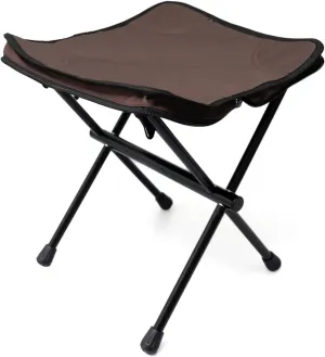 Camping Stool 13.3inches Portable Folding Stool for Outdoor Walking Hiking Fishing 661 LBS Capacity with Carry Bag