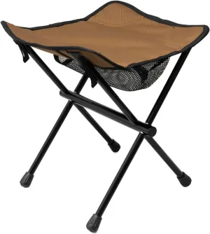 Camping Stool 13.3" Folding Stool With Carry Bag Aluminum Alloy-Bracket Load Capacity To 661lbs For Outdoor Travel Hiking