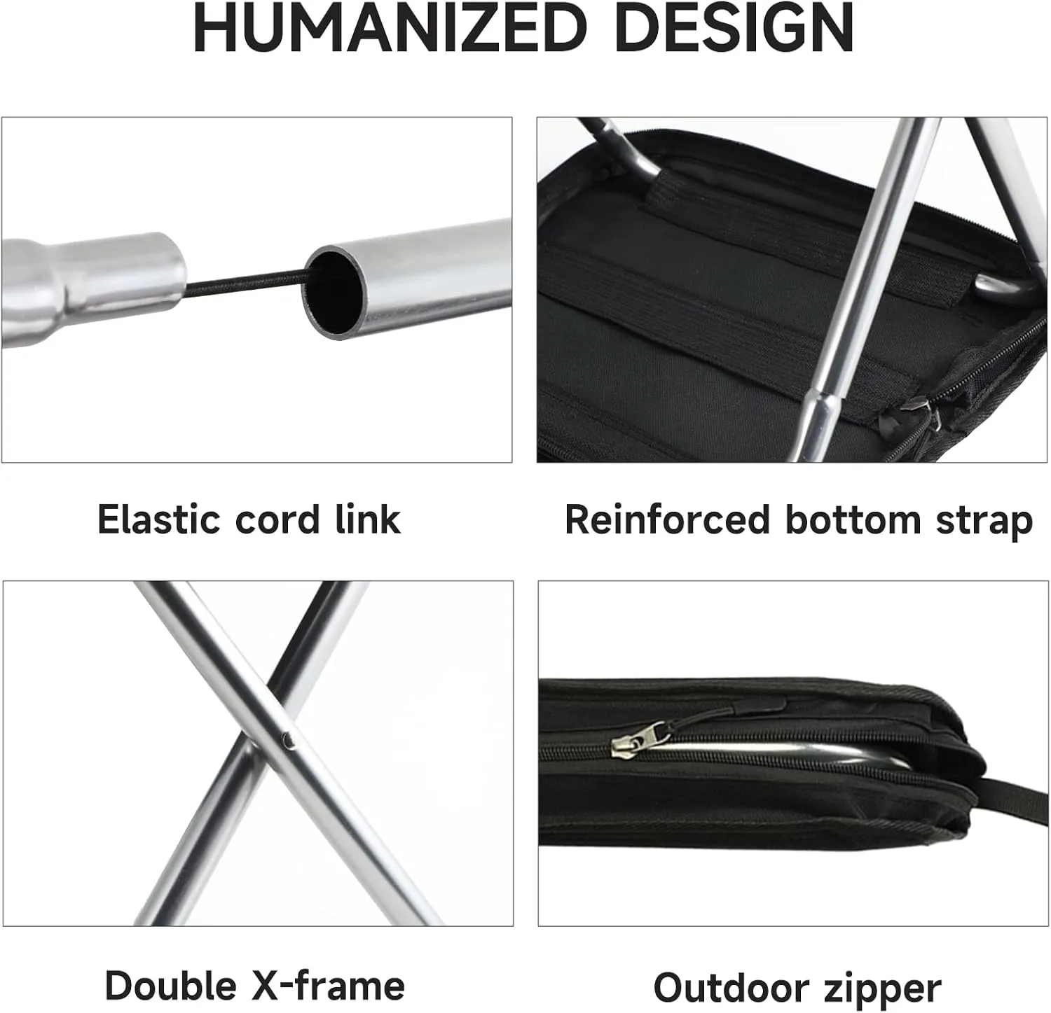 Camping Stool，Portable Foldable Stool Adult Collapsible Chairs for Fishing Outdoor Hiking 300 LBS Load