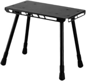 Camping Table Picnic Table Ultralight Compact Mini Small Chair Portable Stool for Patio, Fishing, Garden, Backpacking, BBQ, Black