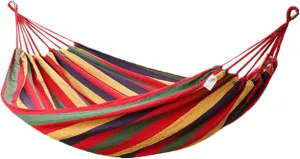 Canvas Hammock Swing Outdoor Hammock Folding Hammock Indoor Hammock Garden Hammock Double Person Hammock Portable Hammock Hammack Outdoor Hammock for Outside Camping Travel Makeup