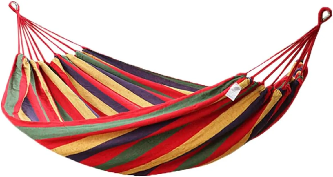 Canvas Hammock Swing Outdoor Hammock Folding Hammock Indoor Hammock Garden Hammock Double Person Hammock Portable Hammock Hammack Outdoor Hammock for Outside Camping Travel Makeup