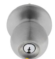Carbine Australia Classroom set - knob outside Locks / Unlocks, 60/70mm Backset Lever C4 Keyed to Differ Satin Stainless Steel