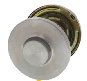 Carbine Australia Cupboard Half set - 60mm & 70mm backset Knob With Cylinder Outside - Blank Rose Inside Stainless Steel