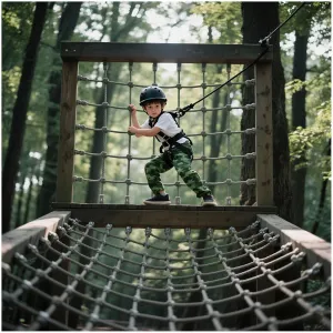 Cargo Net for Kids Heavy Duty Climbing Netting Outdoor Playground Net Swing Hammock Tree House Rope Ladder Truck Trailer Fence Netting,6.6x23ft