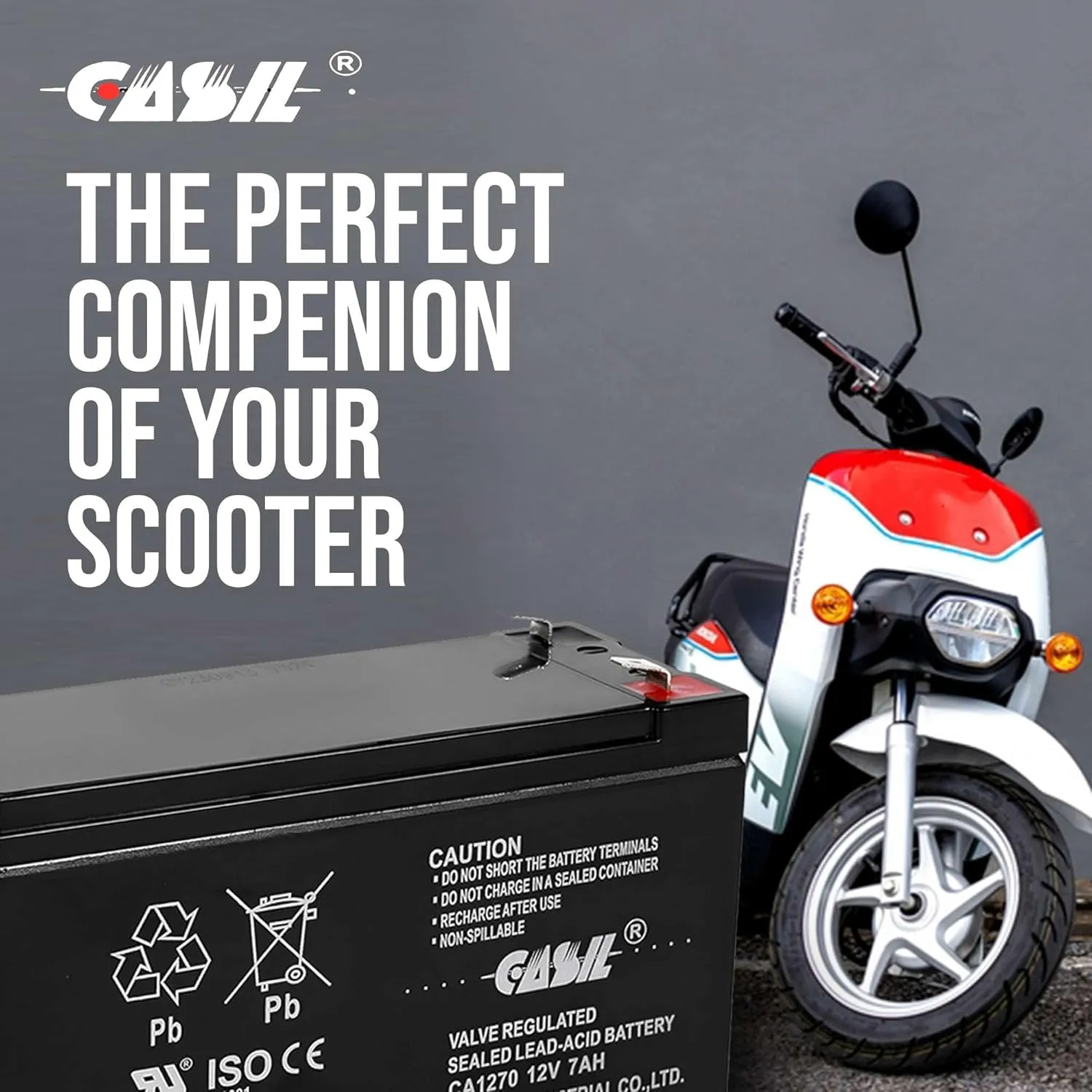 Casil Original CA1270 12v 7ah ADT Home Alarm Battery