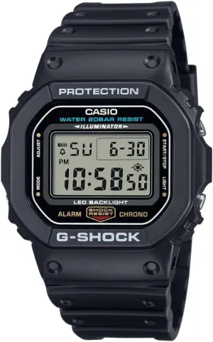 Casio Men's G-Shock Quartz Watch with Resin Strap, Black, 20 (Model: DW5600UE)