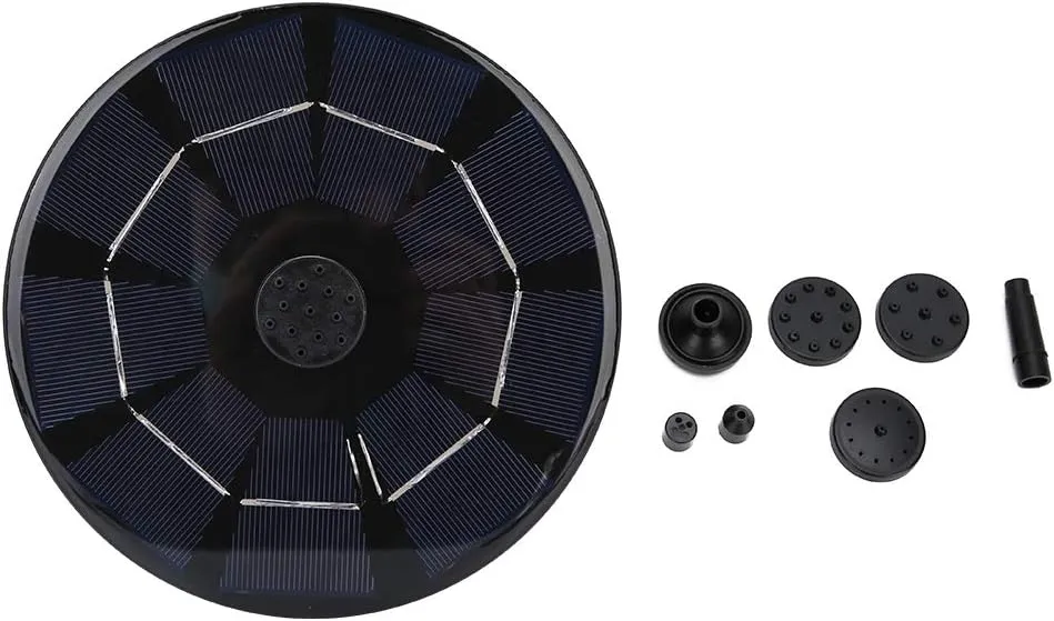 CHICIRIS Fountain Pump, Solar Fountain Pump, 4.5V 3.0W Home Decoration Pond Fish Open Air Playground Aquarium