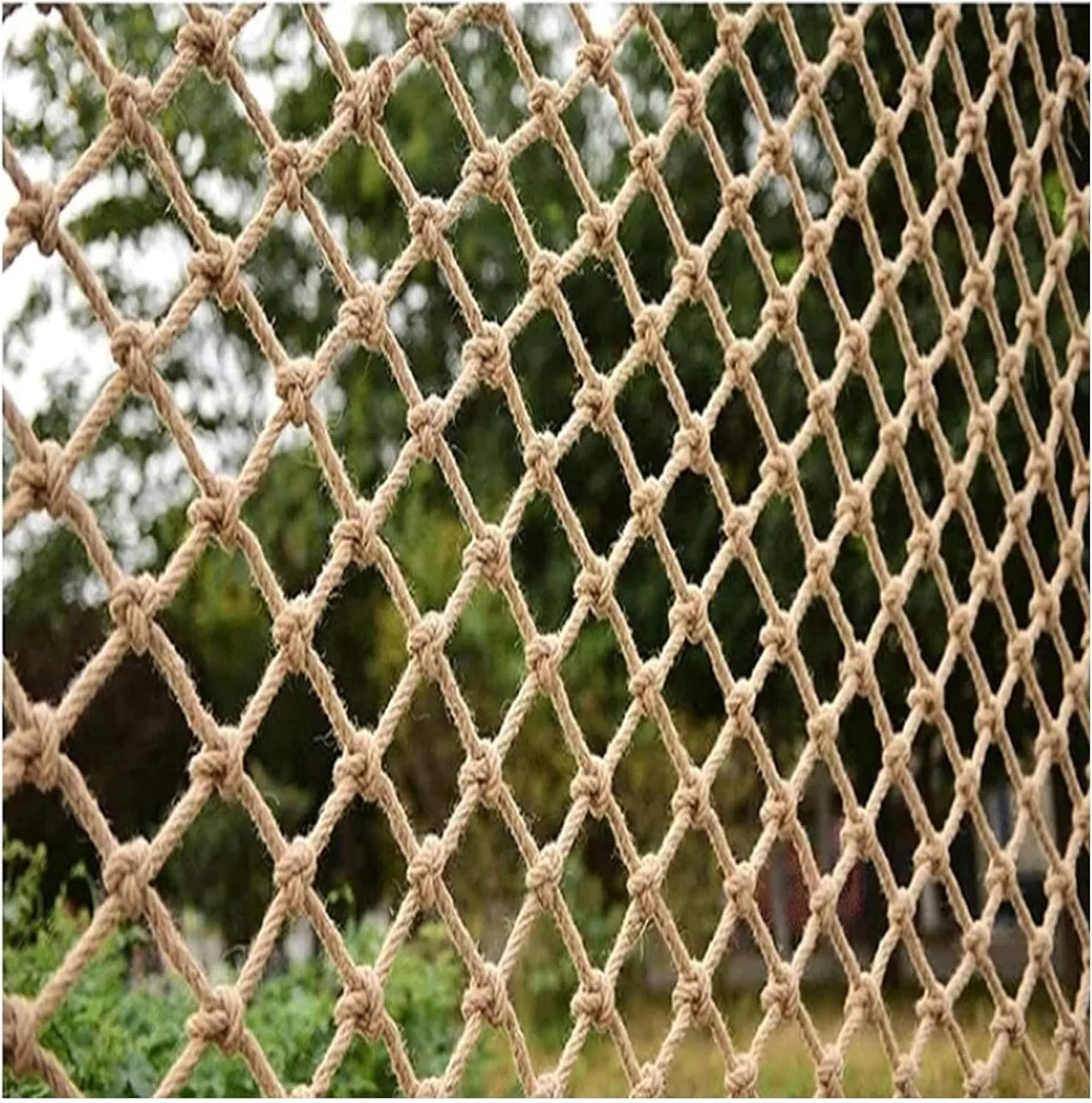 Child Cargo Net Climbing Rope Net Heavy Duty Hemp Rope Decor Birds Net Kids Swingset Outdoor Playground Hammock Protective Net Pets Railing (Size : 1 * 10m(3 * 33ft))