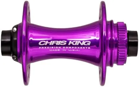 Chris King Boost CL F 32H 110x15 3D Violet Steel Bearing BOOST Center Lock Rotor Mount Front Hub