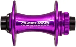Chris King Boost CL F 32H 110x15 3D Violet Steel Bearing BOOST Center Lock Rotor Mount Front Hub