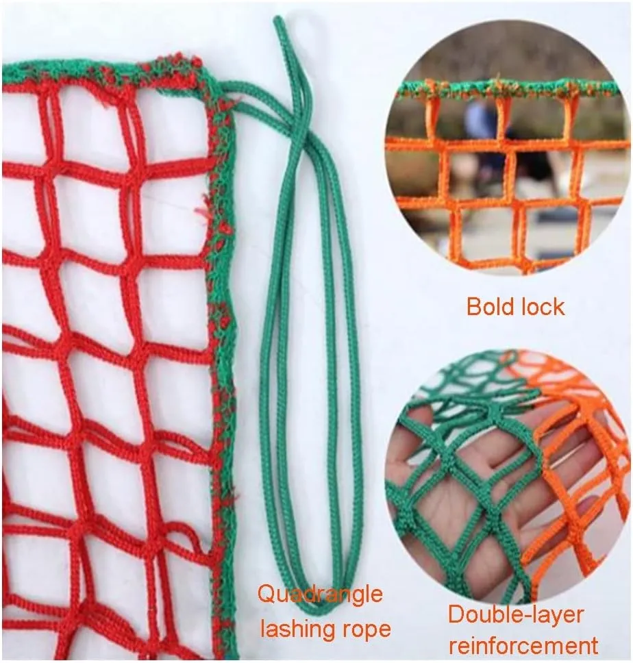 Climbing Cargo Net 5mm Thick 5cm mesh Treehouse net Double Layers Playground Safety Net Climbing Cargo net Cargo Rope net Used for Treehouse Accessories