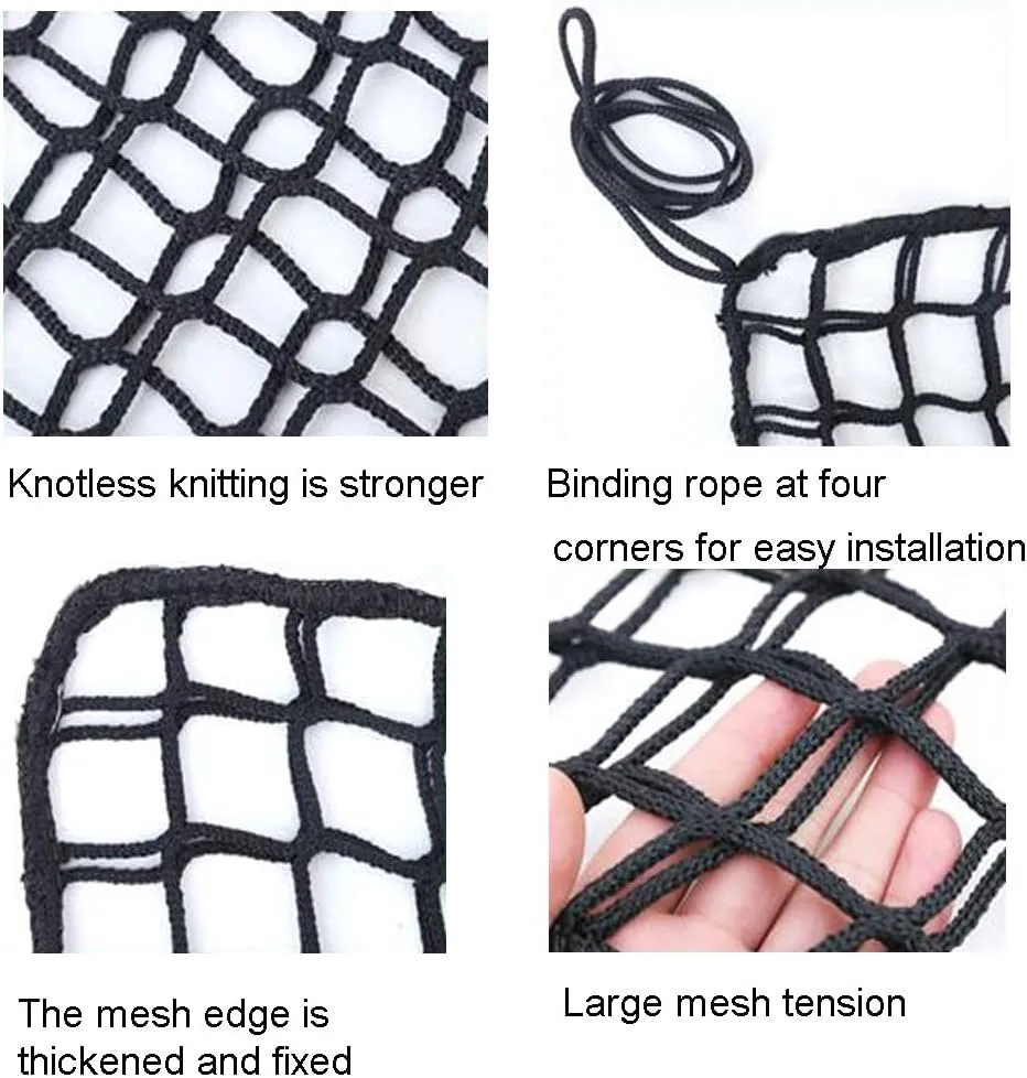 Climbing Cargo Net 5mm Thick 5cm mesh Treehouse net Double Layers Playground Safety Net Climbing Cargo net Cargo Rope net Used for Treehouse Accessories