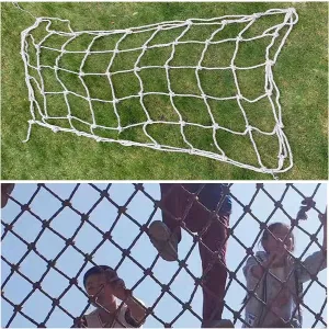 Climbing Cargo Rope Net for Kids,Outdoor Tree Backyard Playground Netting for Climbing Swing Children's Fitness Frame Equipment Net,5.5 * 10m