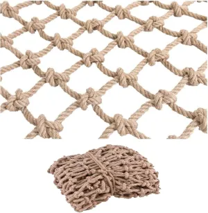 Climbing Net for Kids, Heavy Duty Hemp Rope Net Waterproof Cargo Net Kids Swing Outdoor Bridge Playground Fence Stair Protective Net Hammock (Size : 13m(39ft))