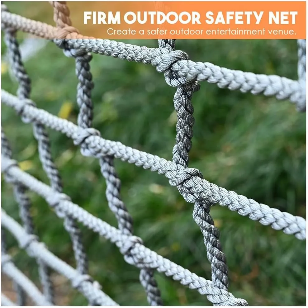 Climbing Net Hammock Swing Safety Climbing Frame Climb Rope Netting Cargo Kids Nets for Kids,Safety Nets Cargo Rope (Color : 6mm-15cm, Size : 1X2m/3.3X6.6ft)