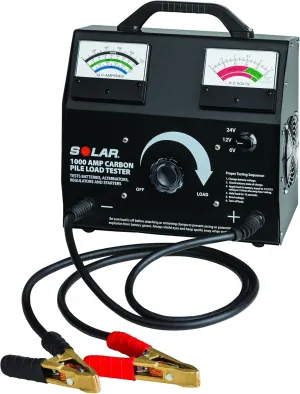 Clore Automotive Solar 1876 1000 Amp Carbon Pile Battery Load Tester, One Size, Factory