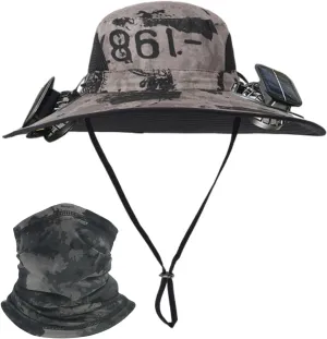 Colitt - Fishing Hat with Built in Fan, Colitt Fishing Hat, Ultralight Solar Fan Sun Hat Wide Brim Outdoor Fishing