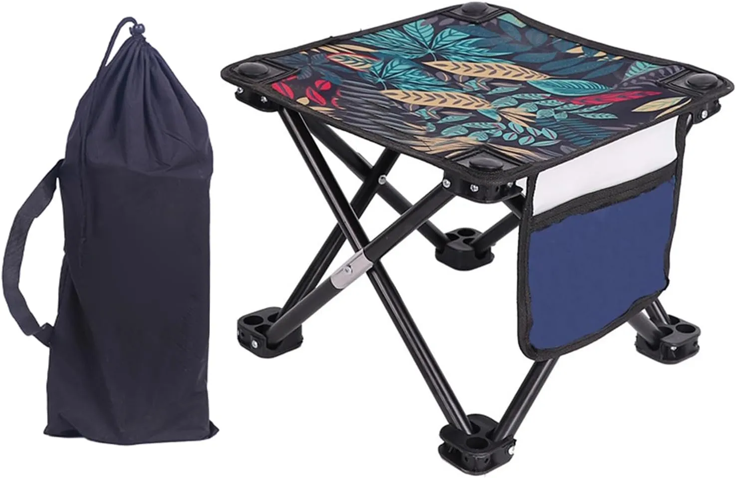 Compact Outdoor Folding Stool Lightweight Little Chair Portable Camping Stool Foot Rest Comfortable Stool Easy to Carry
